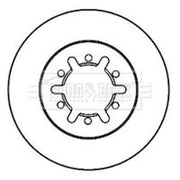 Borg & Beck Front Brake Discs & Pads fits Nissan Pathfinder III 2005 on 4.0