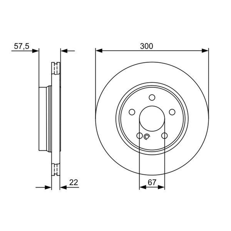 Bosch Front & Rear Brake Discs & Pads fits Mercedes-Benz C-Class 2011 on