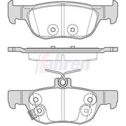 Fahren Rear Brake Pad Set FBP3972