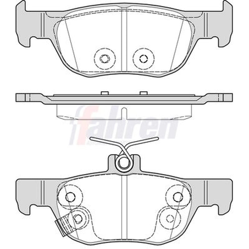 Fahren Rear Brake Pad Set FBP3972