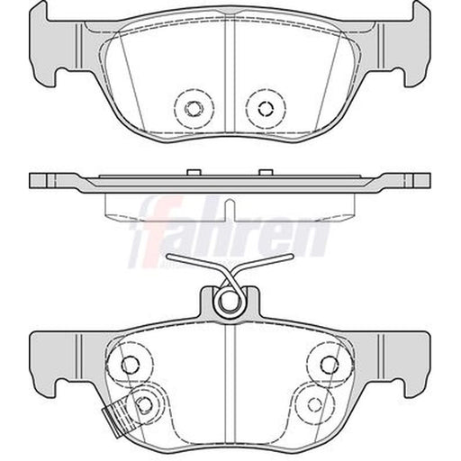 Fahren Rear Brake Pad Set FBP3972