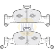 NAPA Front Brake Pad Set fits Audi A4 Allroad B9 2016-2020 2.0 3.0