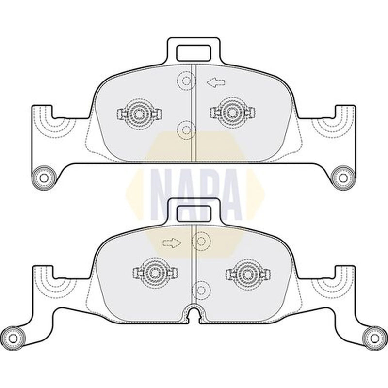 NAPA Front Brake Pad Set fits Audi A4 Allroad B9 2016-2020 2.0 3.0