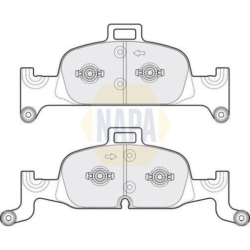 NAPA Front Brake Pad Set NBP1539