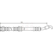 Apec Brake Hydraulic Hose Line Rear fits Mazda 323 F/P 1998-2004 1.4 1.6 1.9 2.0
