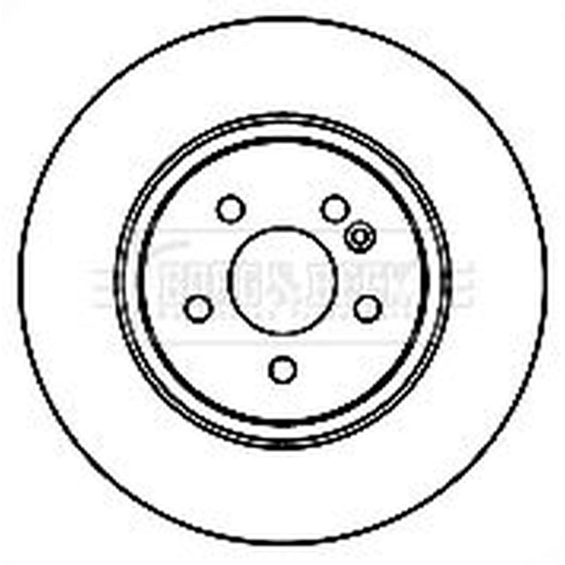 Borg & Beck Rear Brake Solid Discs & Pads fits Mercedes-Benz M-Class 1998-2005