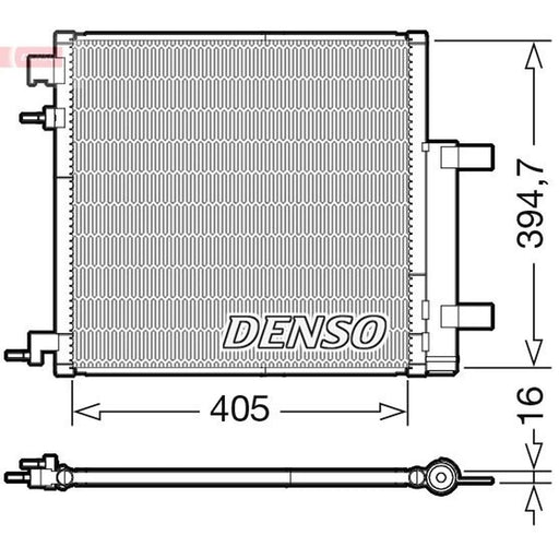 Denso Air Conditioning Condenser fits Chevrolet Spark 2010 on 1.0 1.2