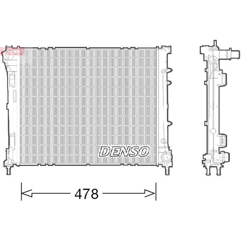 Denso Engine Radiator fits Fiat Panda 2012 on 0.9