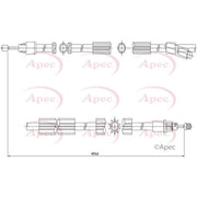 Apec Handbrake Cable Right Rear CAB1353