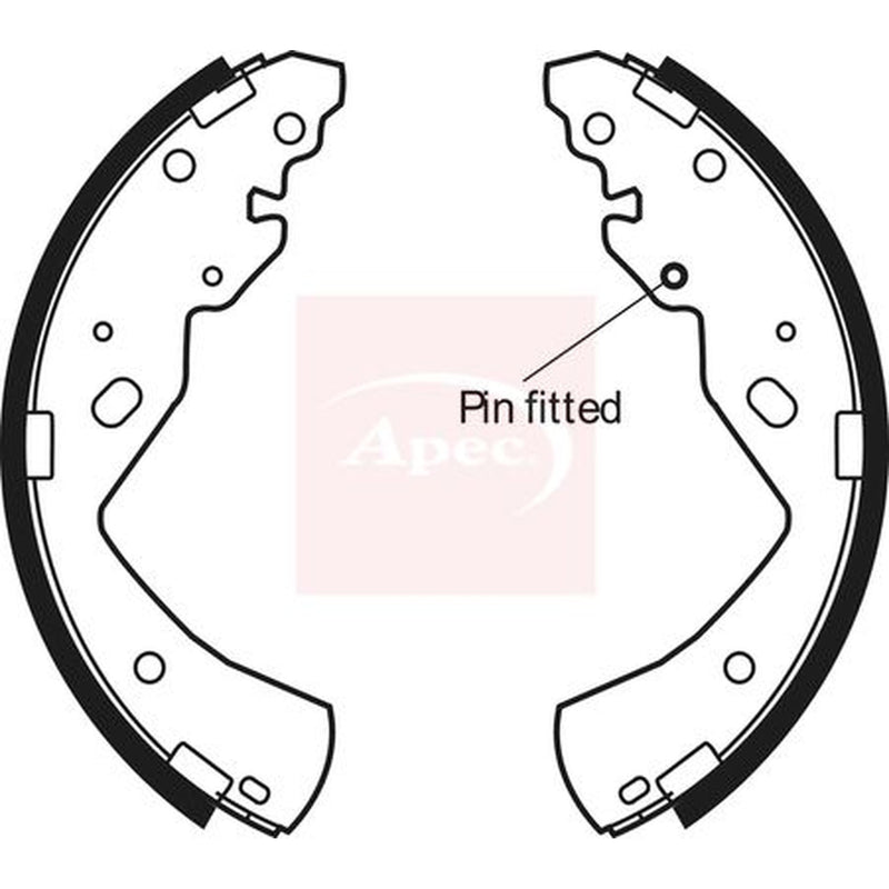 Apec Brake Shoe Set Axle Kit fits Ford Ranger 1999-2006 2.5