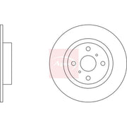 Apec 2 x Solid Rear Brake Discs DSK4263-x2