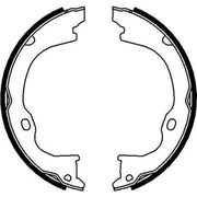 Mintex Parking Brake Shoe Set fits Dodge Nitro 2006-2012 2.8 3.7 4.0