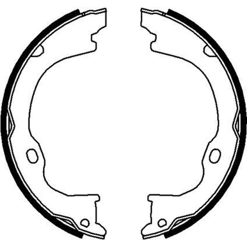 Mintex Parking Brake Shoe Set fits Dodge Nitro 2006-2012 2.8 3.7 4.0