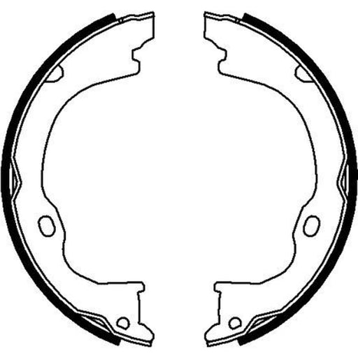 Mintex Parking Brake Shoe Set fits Dodge Nitro 2006-2012 2.8 3.7 4.0