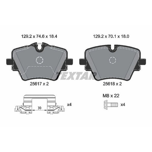 Textar Front Brake Pad Set 2561703