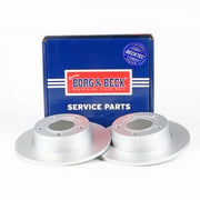Borg & Beck 2 x Brake Discs fits Audi A6 C5 1997-2005 1.8 2.4 2.5 2.7 2.8 3.0