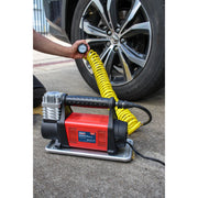 Sealey Tyre Inflator/Mini Air Compressor 12V Heavy-Duty MAC07 Sealey - Dynamic Drive