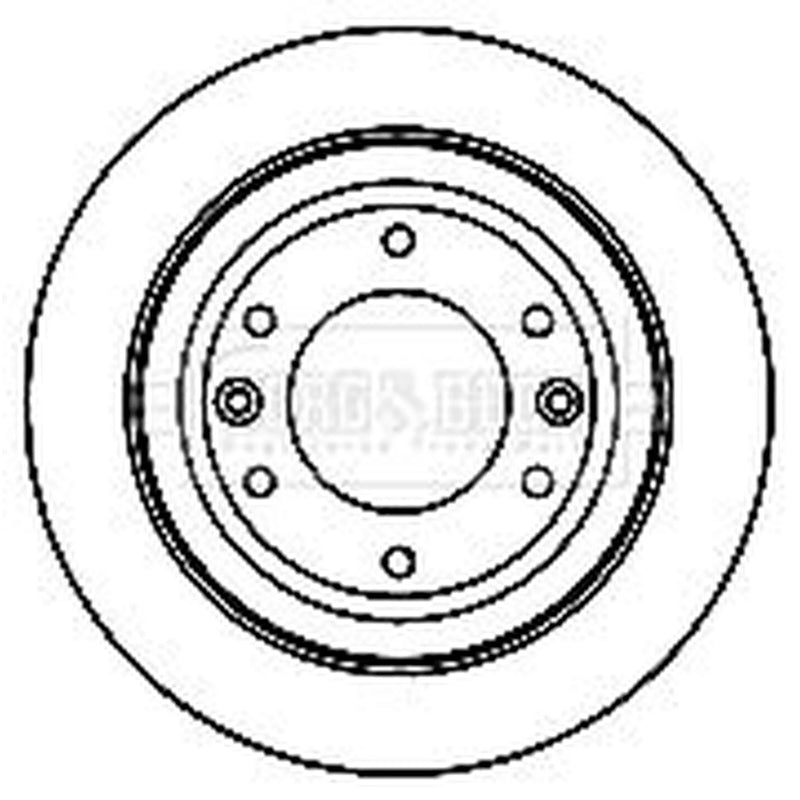 Borg & Beck Front & Rear Brake Discs & Pads fits Hyundai H-1 2002-2004 2.5