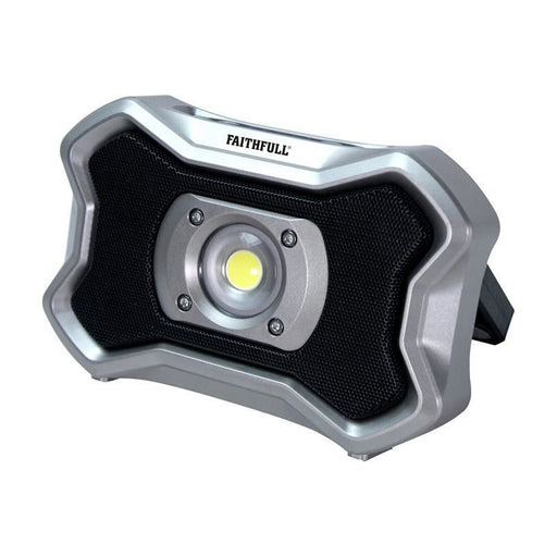 Faithfull Power Plus Rechargeable Work Light with Speaker 20W Faithfull Power Plus - Dynamic Drive