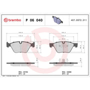 Brembo Front Brake Internally Vented Discs & Pads fits BMW 3 2006-2013