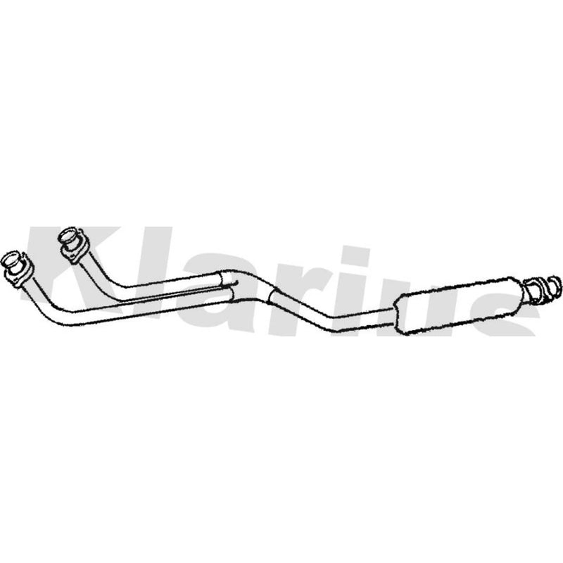 Klarius Box With Front Pipe Front fits Mercedes-Benz 190 1982-1993