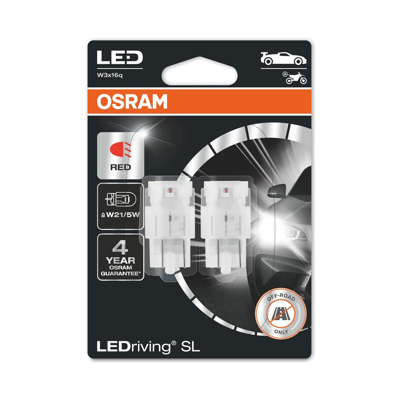 OSRAM LEDriving® SL, W21/5W, Red, LED signal lamps, Off-road only, non ECE Osram - Dynamic Drive