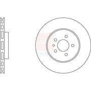 Apec Front Brake Vented Discs & Pads fits Fiat Tipo 2015-2020 1.3 1.4 1.6