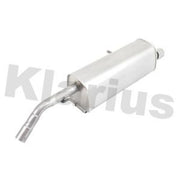 Klarius Box With Tail Pipe Rear fits Citroën C3 II 2009-2016 1.4 1.6