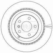 Borg & Beck Front & Rear Brake Discs & Pads fits Mercedes-Benz R-Class 2006-2010