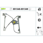 Valeo Electric Window Regulator Lifter Left Front 851348