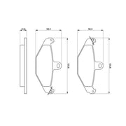 Bosch Front & Rear Pads fits Renault Espace 1998-2002 3.0