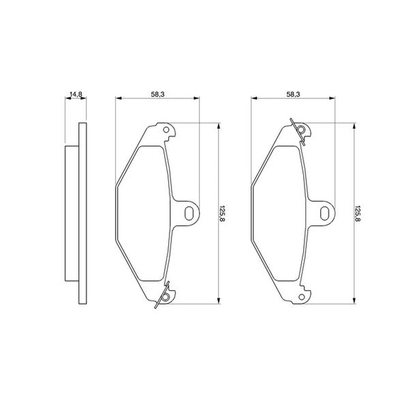 Bosch Front & Rear Pads fits Renault Espace 1998-2002 3.0