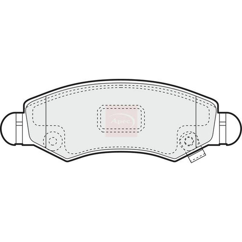 Apec Front Brake Pad Set fits Suzuki Ignis II 2003 on 1.3 1.5