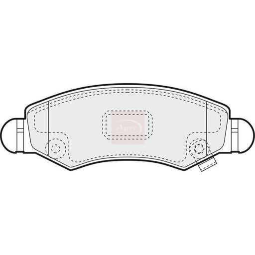 Apec Front Brake Pad Set fits Suzuki Ignis II 2003 on 1.3 1.5