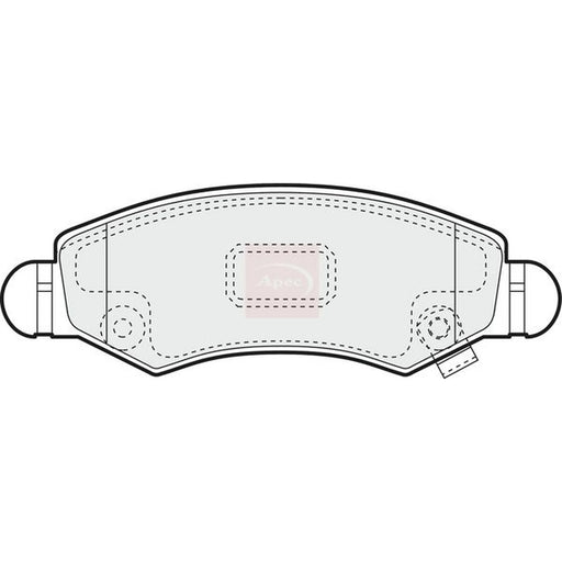 Apec Front Brake Pad Set PAD1418
