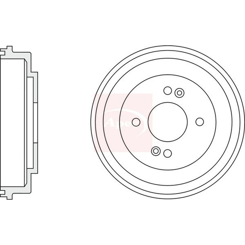 Apec 2 x Brake Drums fits Hyundai Getz 2002-2010 1.1 1.3 1.4 1.5 1.6