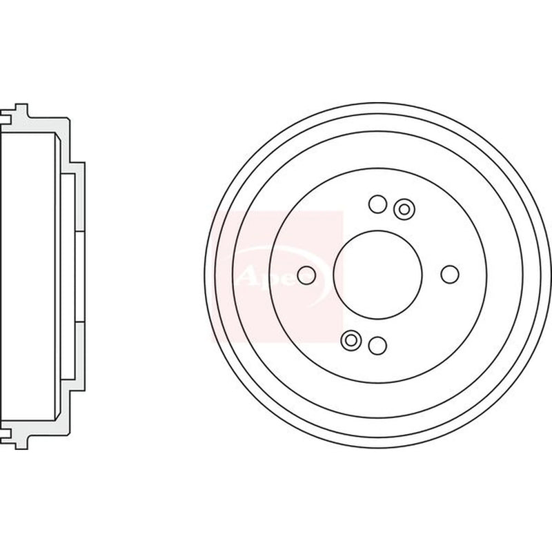 Apec Brake Drum Assembly Rear DRM9947