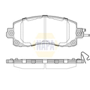 NAPA Front Brake Pad Set fits Subaru Crosstrek 2023 on 2.0