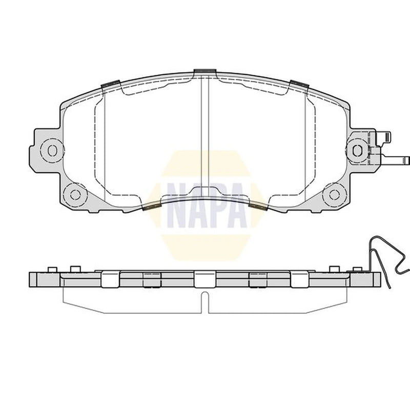 NAPA Front Brake Pad Set fits Subaru Crosstrek 2023 on 2.0