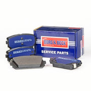 Borg & Beck Rear Brake Solid Discs & Pads fits Kia Carens III 2006-2013 1.6 2.0