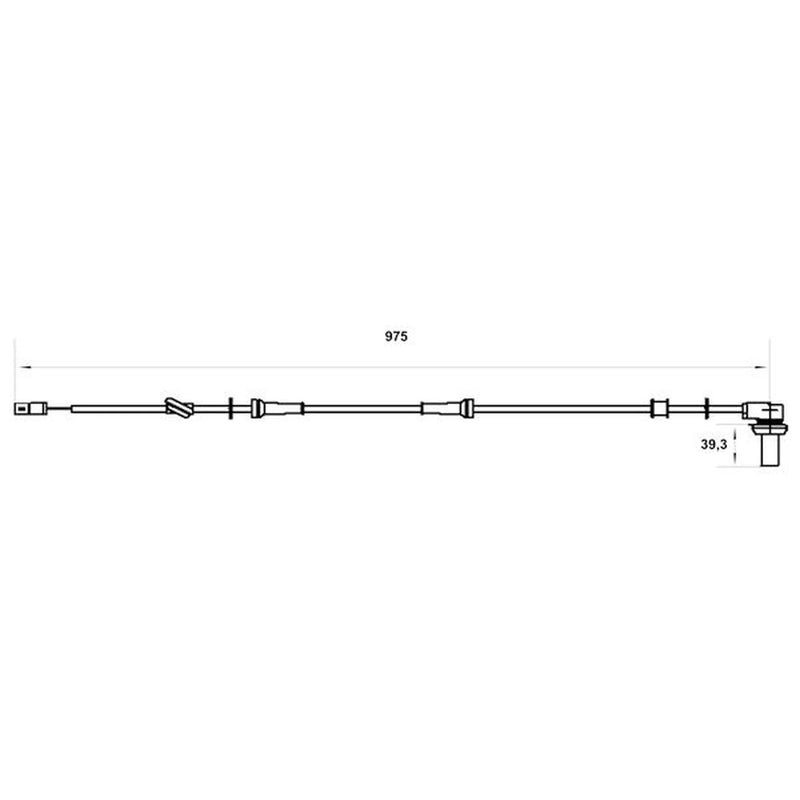 Bosch ABS Wheel Speed Sensor Rear fits Audi A4 B5 1994-2001