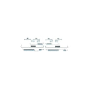 Bosch Brake Shoe Accessory Kit Rear fits Hyundai Amica / Atoz 1998-2010 1.0 1.1