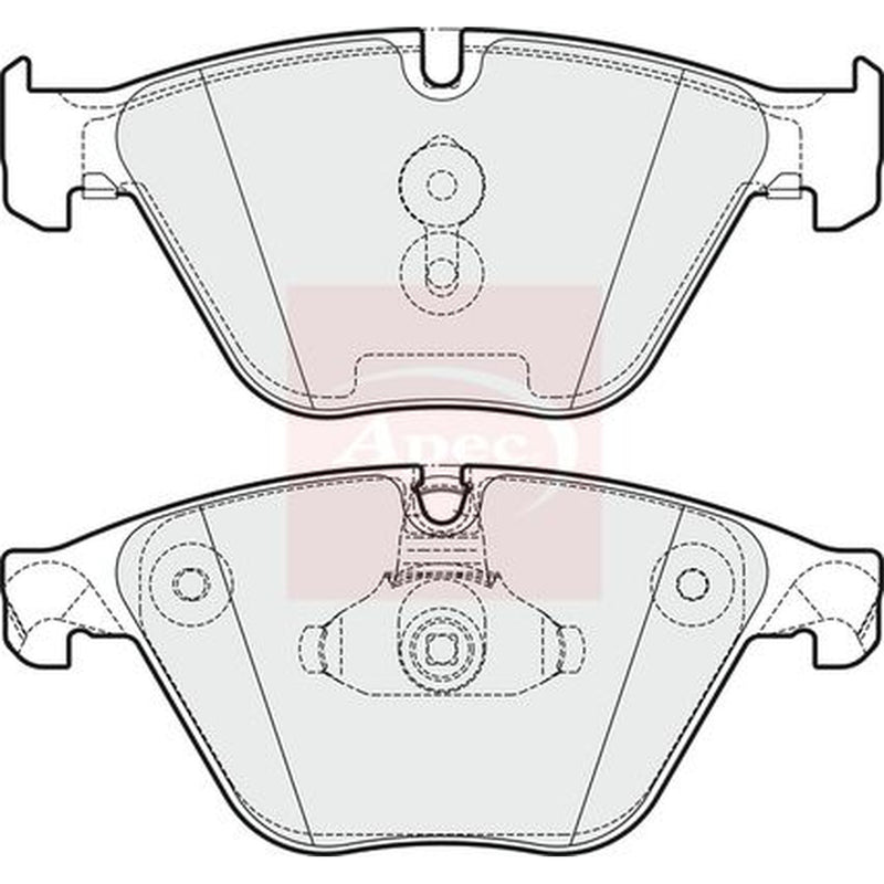 Apec Front Brake Vented Discs & Pads fits BMW 5 2010-2017