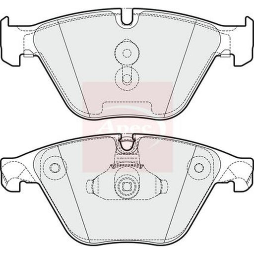 Apec Front Brake Vented Discs & Pads fits BMW 5 2010-2017