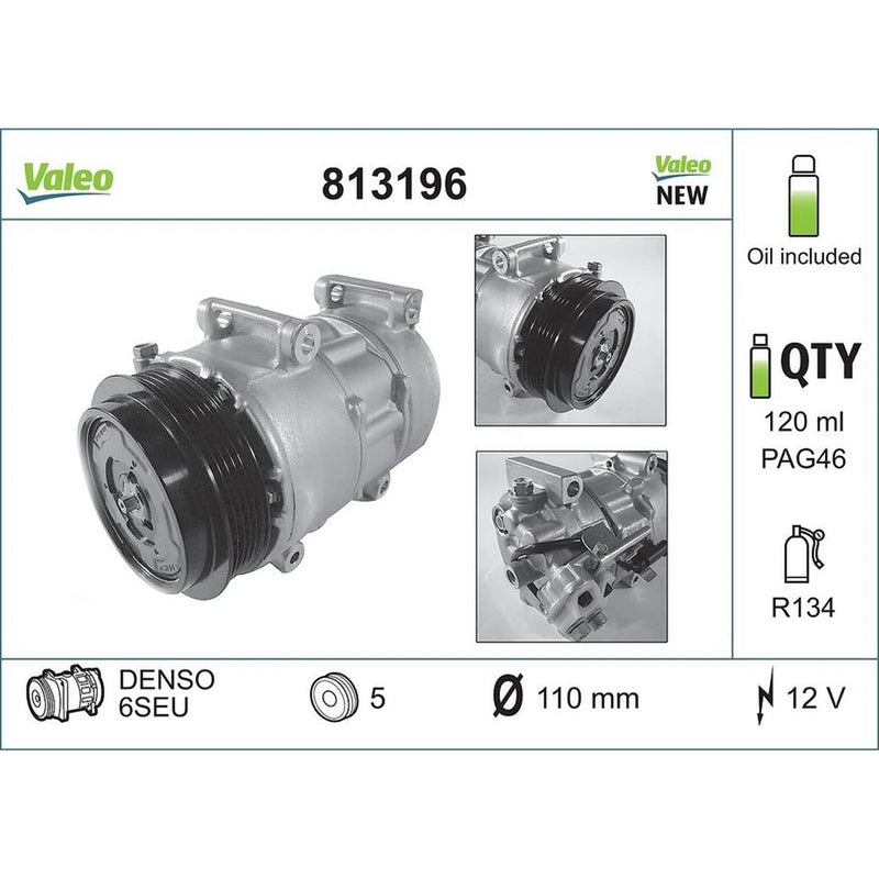 Valeo Air Conditioning Compressor 813196