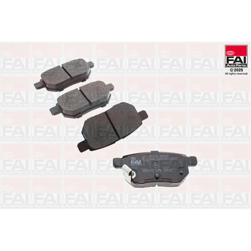 FAI Front & Rear Pads fits Suzuki Baleno 2016 on 1.0