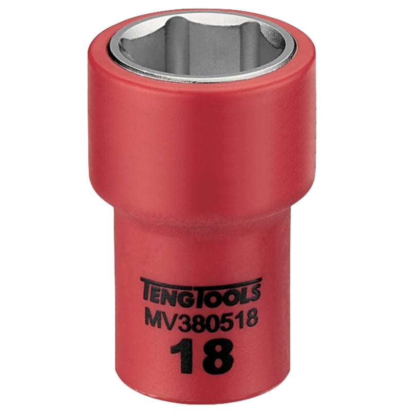 Teng Tools 3/8" Insulated Socket 18mm Teng Tools - Dynamic Drive