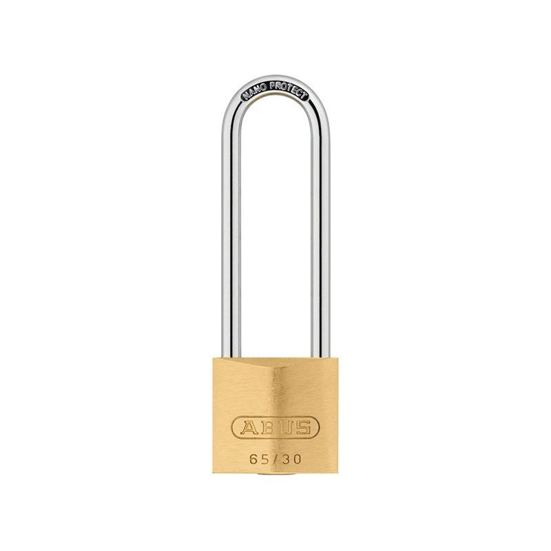 Abus Mechanical 65/30mm Brass Padlock 60mm Long Shackle ABUS Mechanical - Dynamic Drive