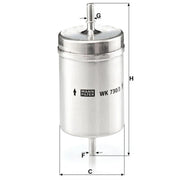 MANN-FILTER Fuel Filter Element fits Audi A4 B6 2002-2004 2.0