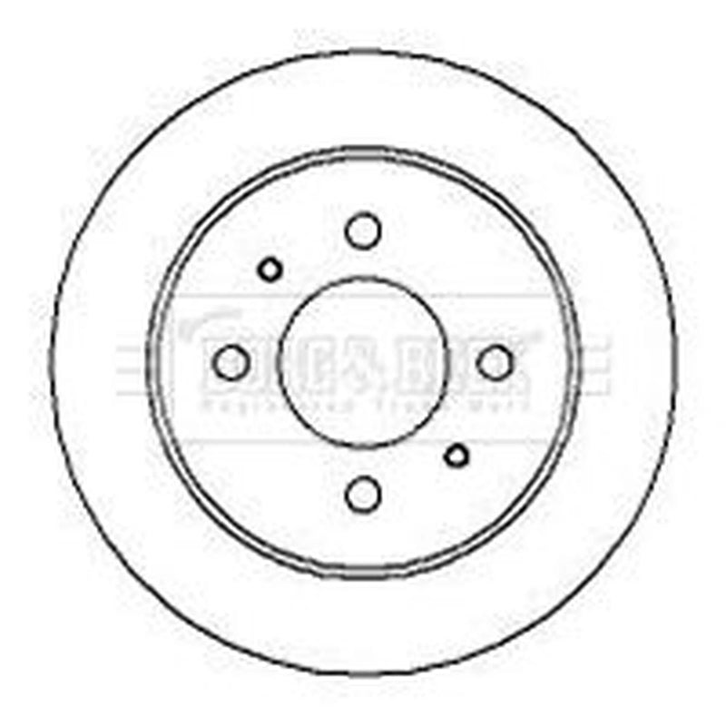 Borg & Beck Front & Rear Brake Discs & Pads fits Mitsubishi Carisma 1995-2006